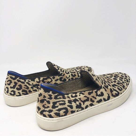 ROTHY’S | Camo Cat Leopard Animal Print Slip On Sneakers Women’s Size 8 - Picture 8 of 12